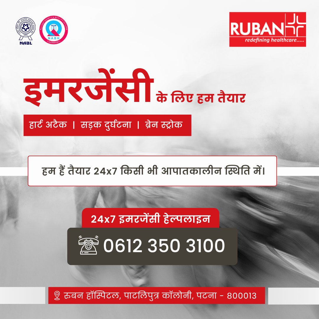 24/7 Emergency Care with Multispecialty Support at Ruban Hospital
